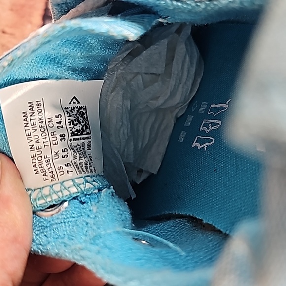 CONVERSE ALL-STAR CHUCK TAYLOR SCINCH BACK WOMANS SIZE 7.5 GUC - Picture 12 of 13